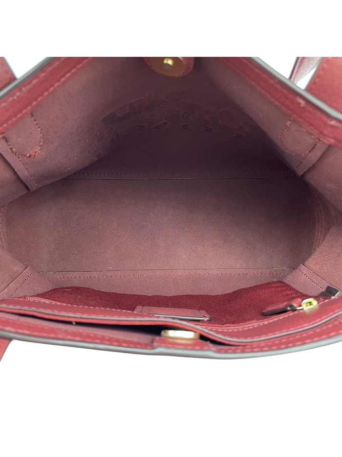 Carriage Logo Leather Tote