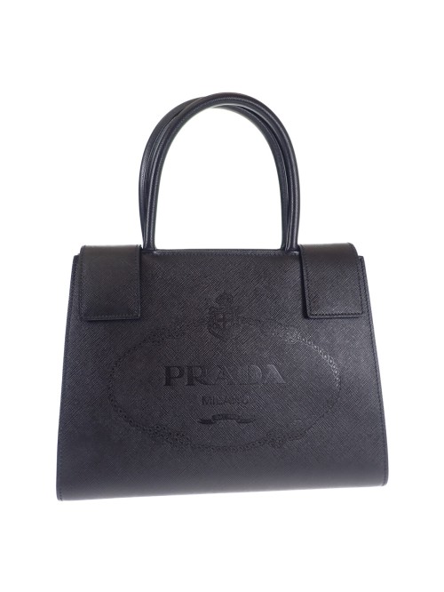 Saffiano Embossed Canapa Logo Two Way Bag
