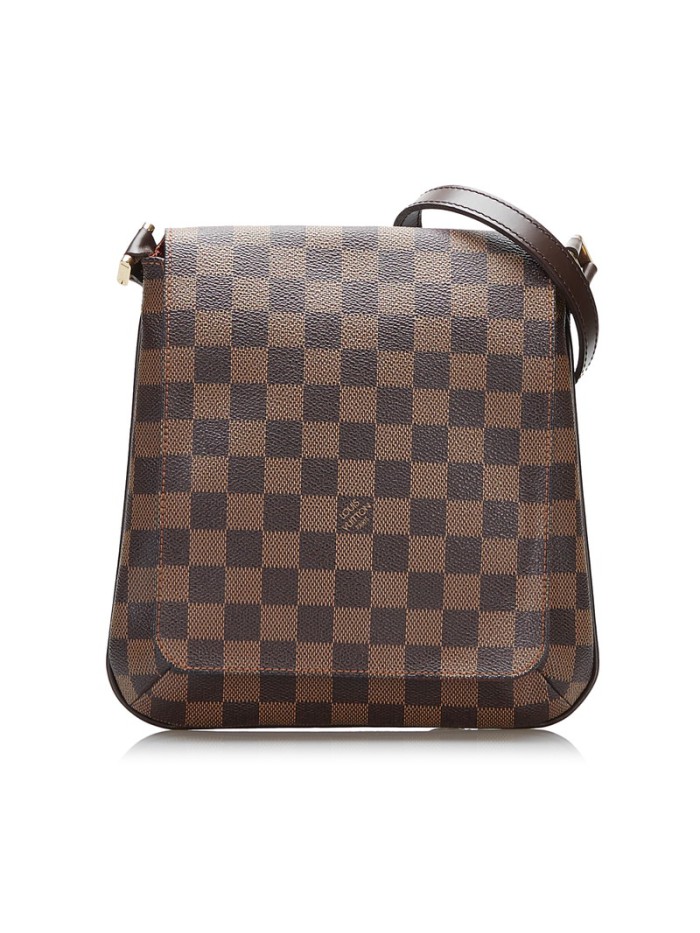 Damier Ebene Musette Salsa Long Strap