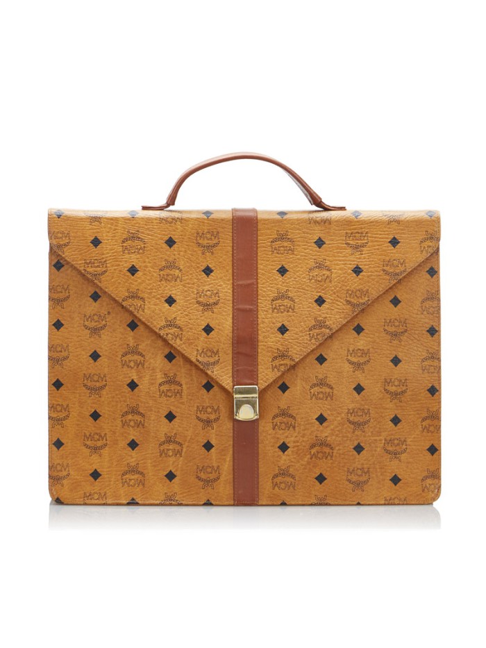 Visetos Canvas & Leather Briefcase