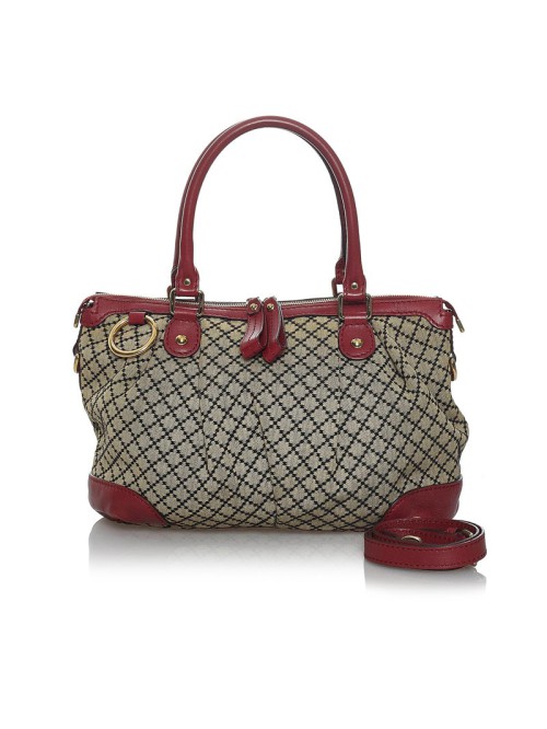 Diamante Canvas Sukey Handbag