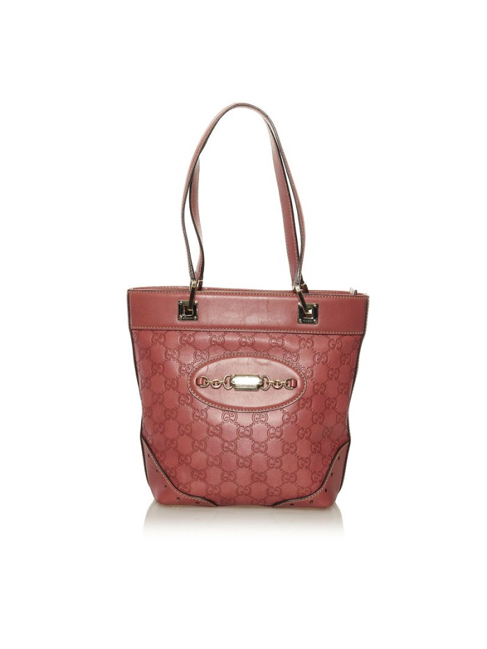 GG Signature Punch Tote Bag