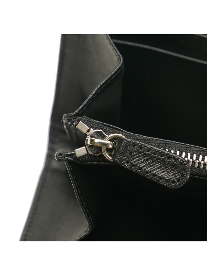 Gancini Leather Zip Around Wallet
