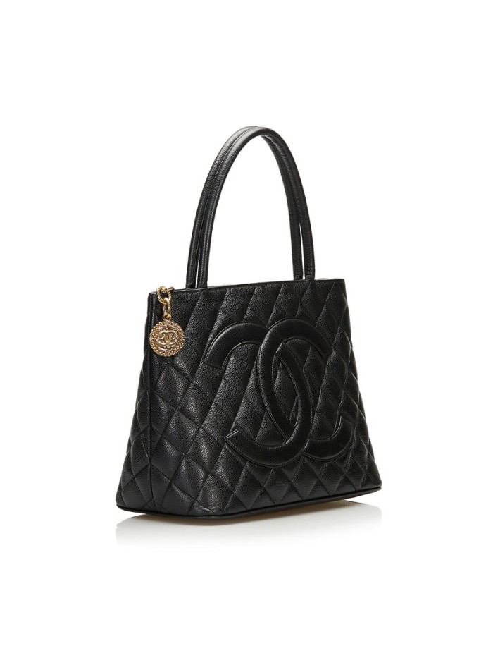 CC Caviar Medallion Tote