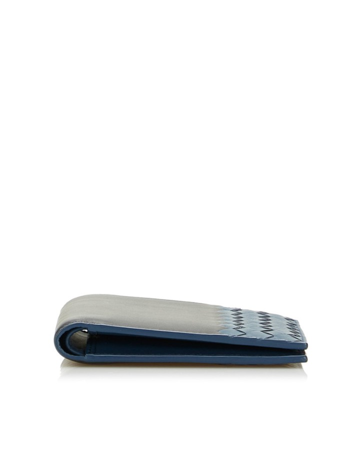 Leather Intrecciato Bi-Fold Wallet