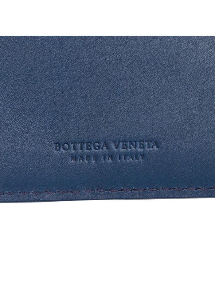 Leather Intrecciato Bi-Fold Wallet