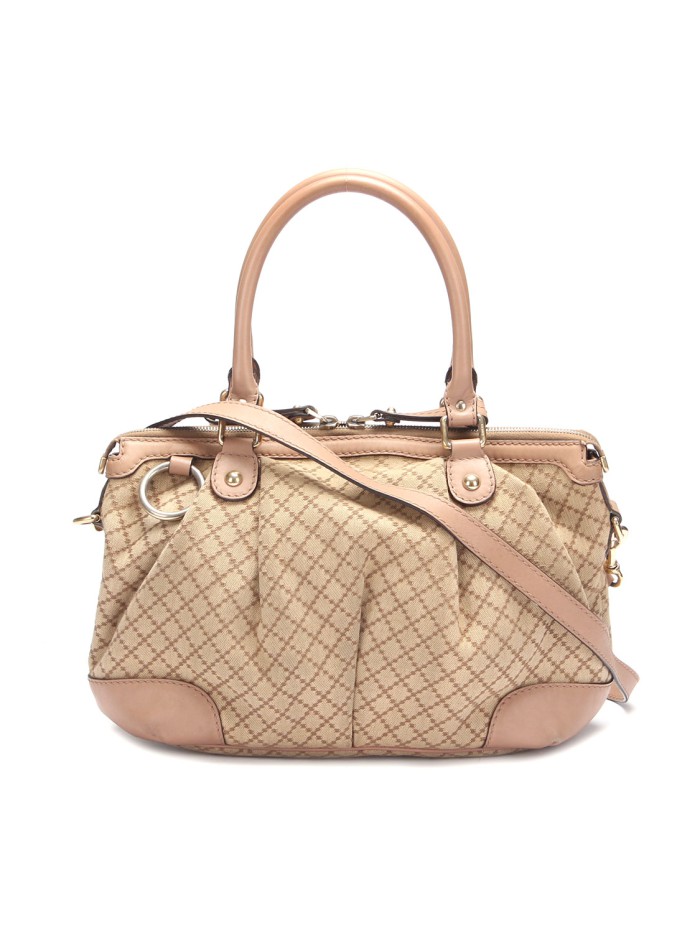 Diamante Canvas Sukey Handbag