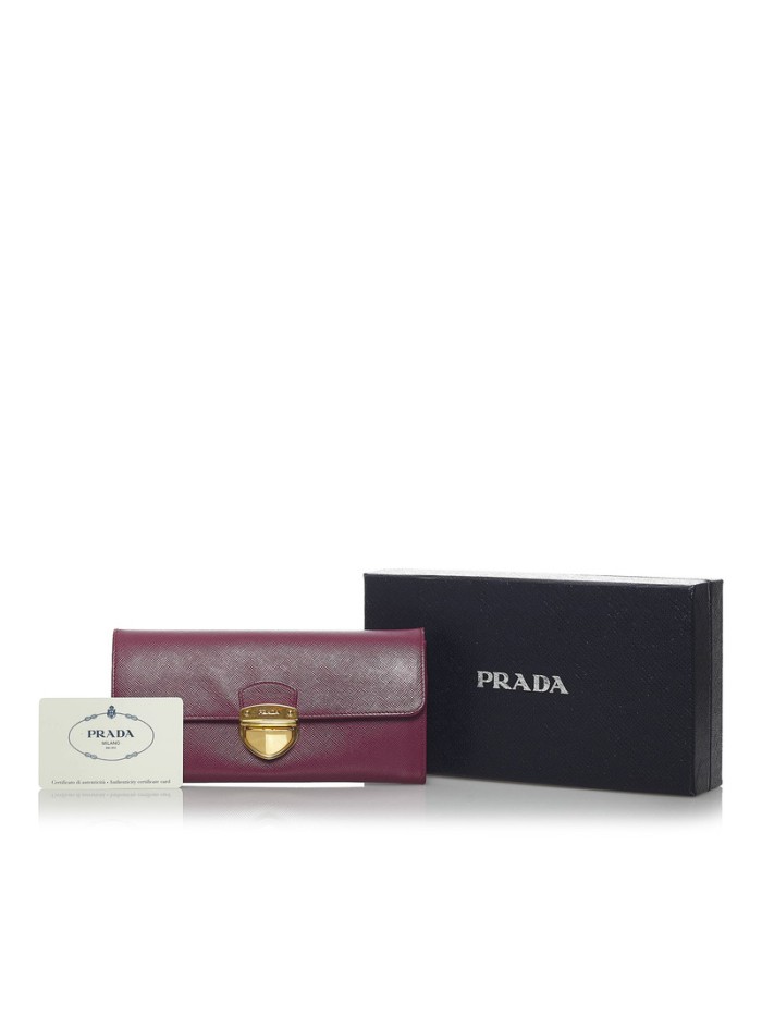 Saffiano Long Wallet