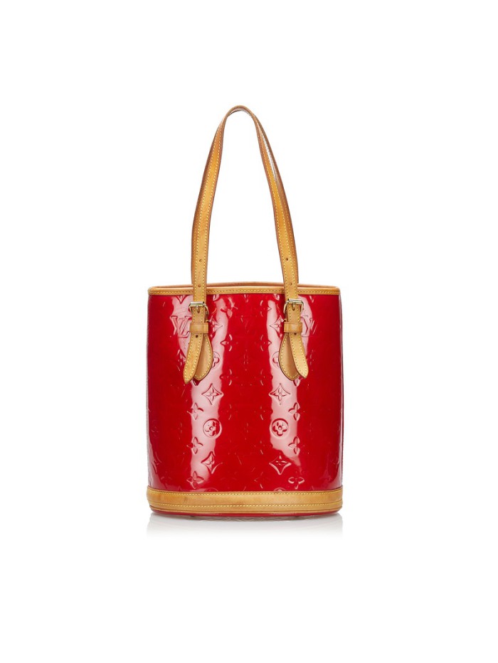 Monogram Vernis Bucket PM with Pouch