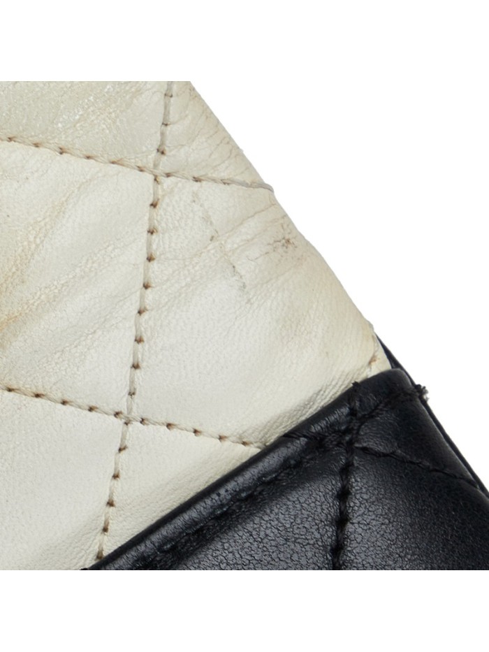 CC Clasp Quilted Leather Single Flap Bag