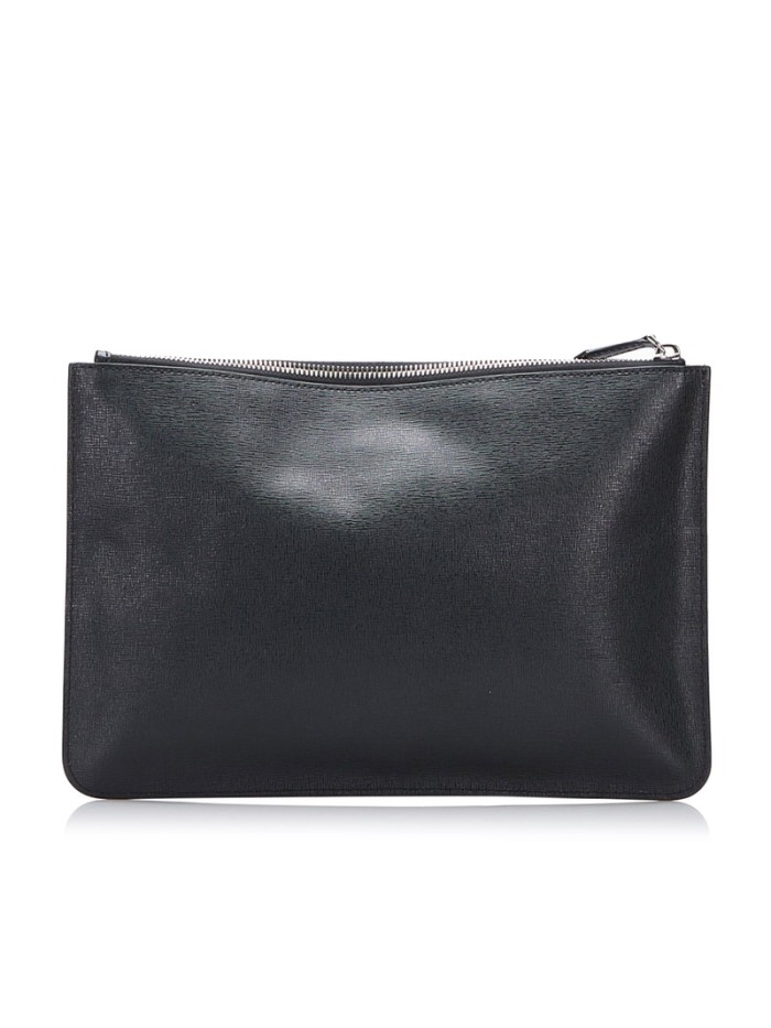 Saffiano Leather Karlito Clutch Bag