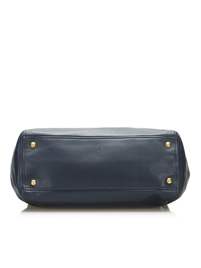 Vitello Lux Double Zip Handbag