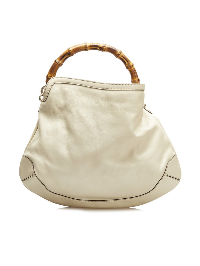 Peggy Bamboo Leather Handbag