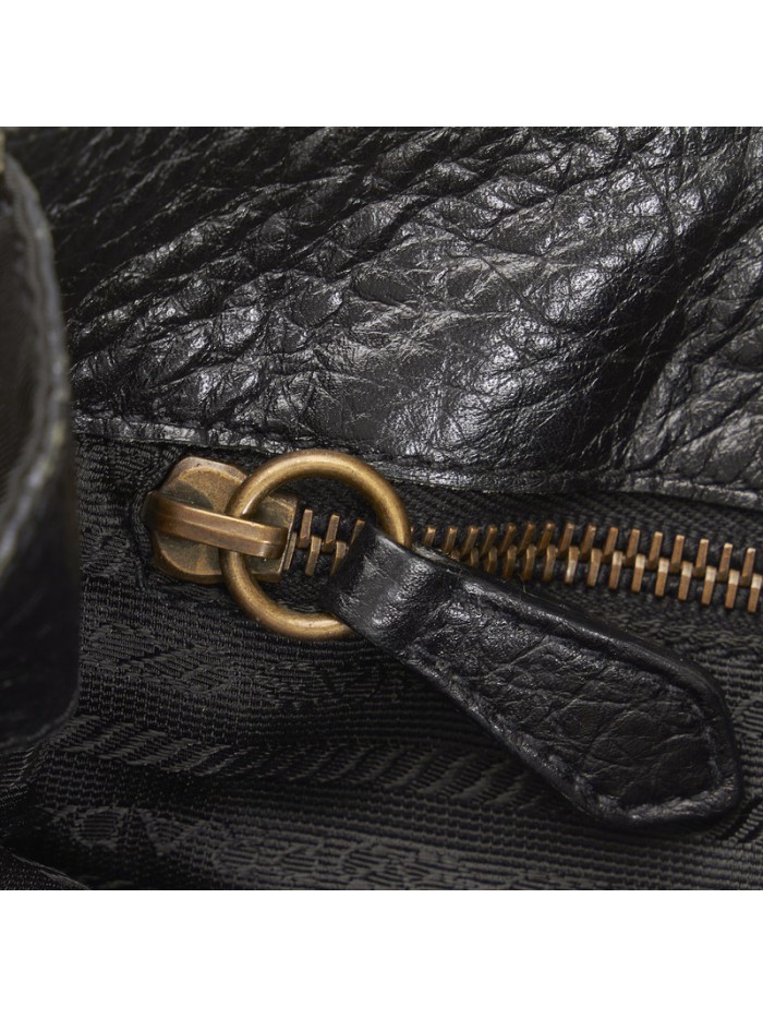 Tessuto & Leather Trimmed Handbag