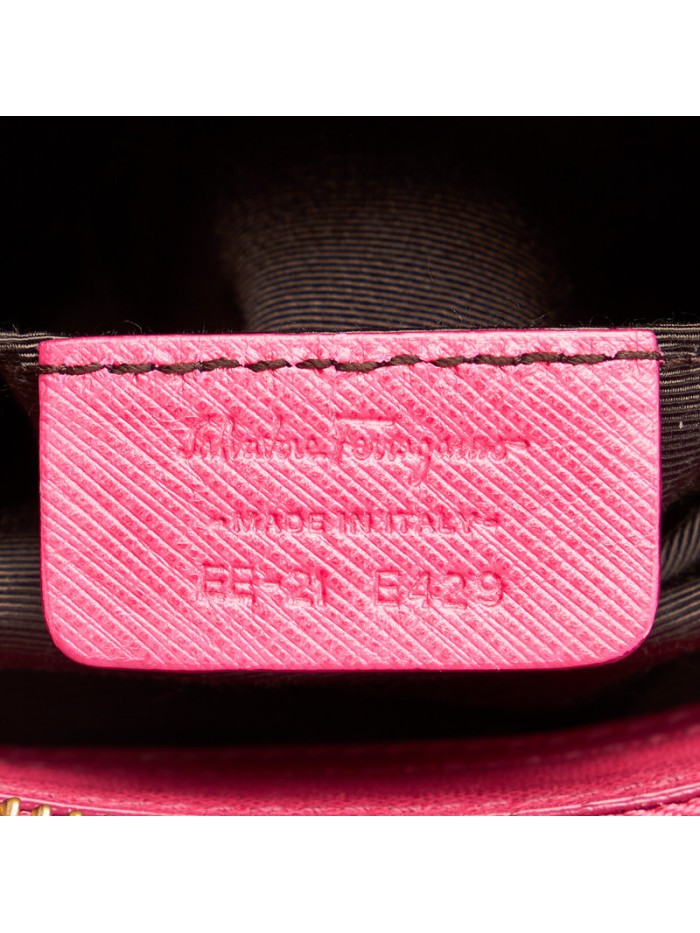 Leather Trimmed Nylon Handbag