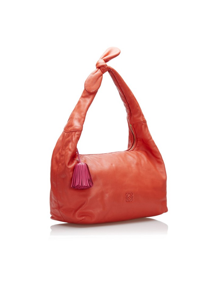 Anagram Tassel Hobo Bag