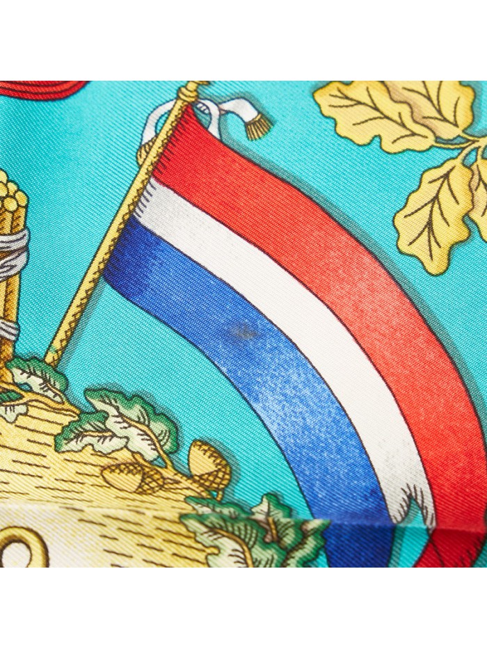 Carré Republique Francaise Liberte Egalite Fraternite Silk Scarf
