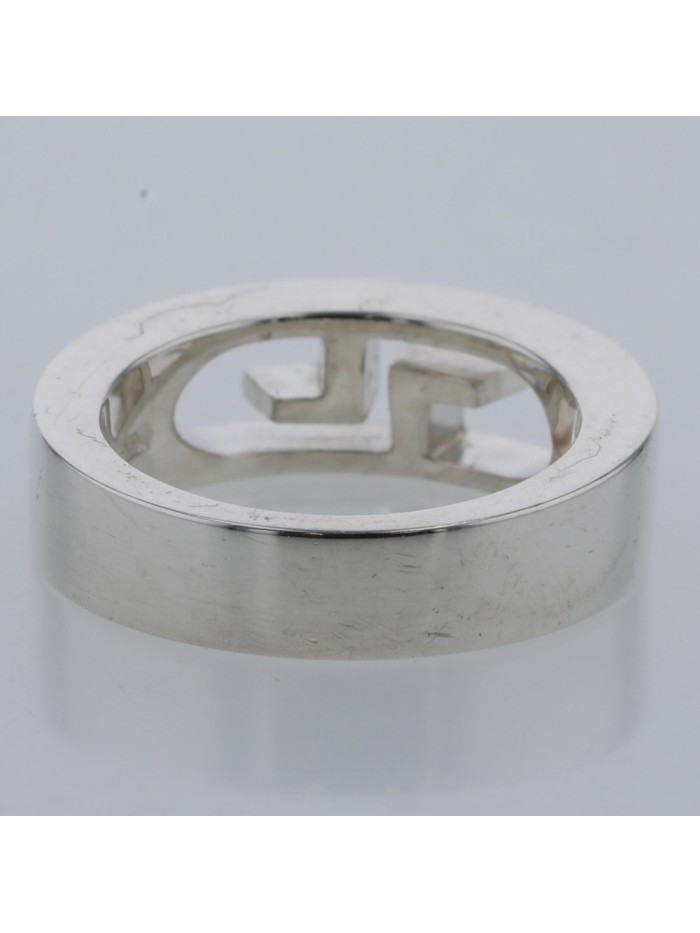 Cutout GG Silver Ring