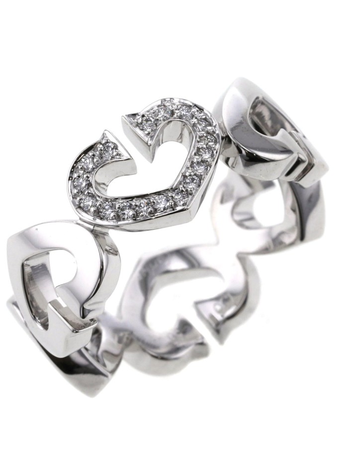 Diamond C Heart of Cartier Ring