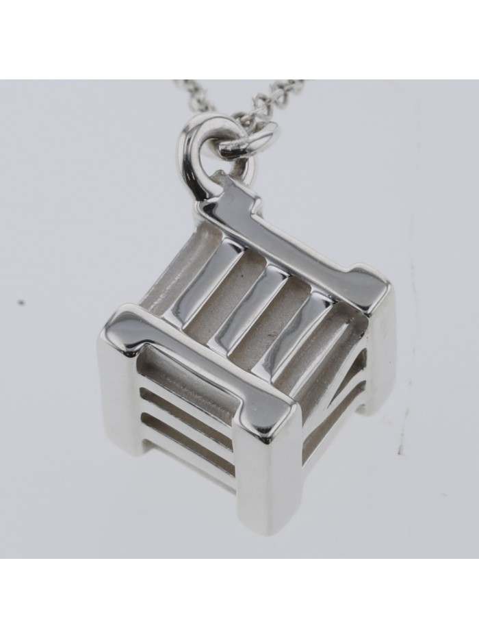 Atlas Cube Pendant Necklace