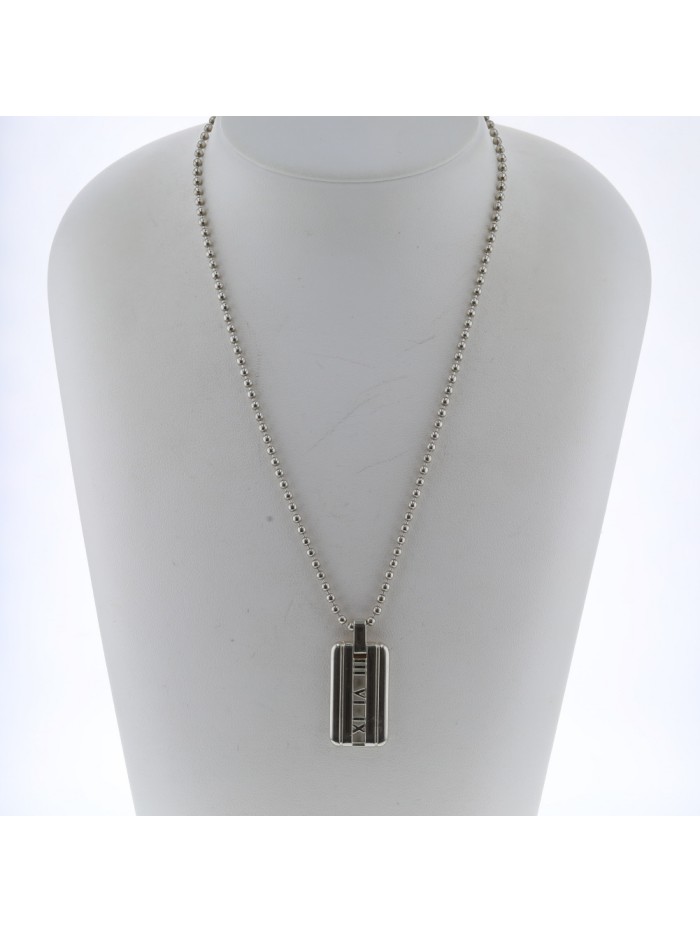Atlas Plate Pendant Necklace