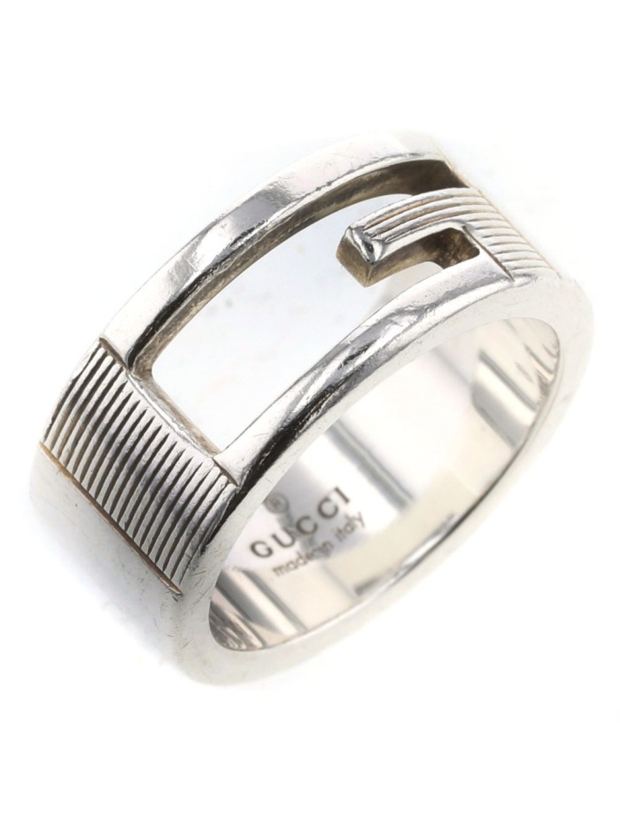 Cutout G Silver Ring
