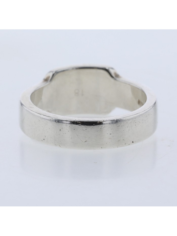 Silver Logo Plate Ring