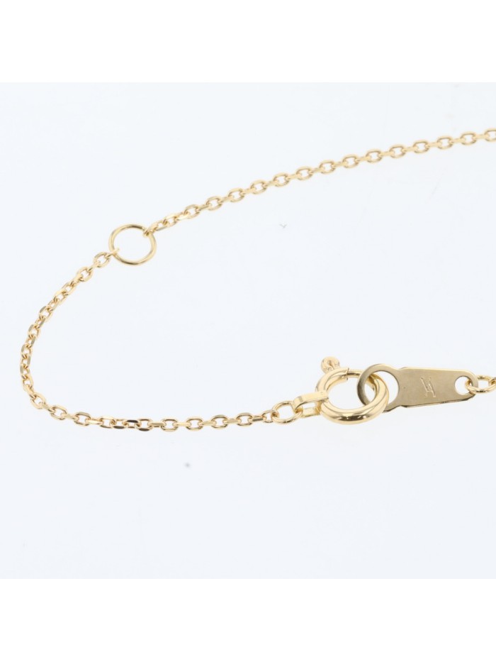 18k Gold Diamond R Pendant Necklace