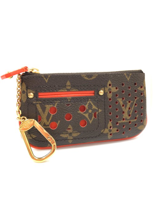 Monogram Perforated Pochette Cles Coin Pouch