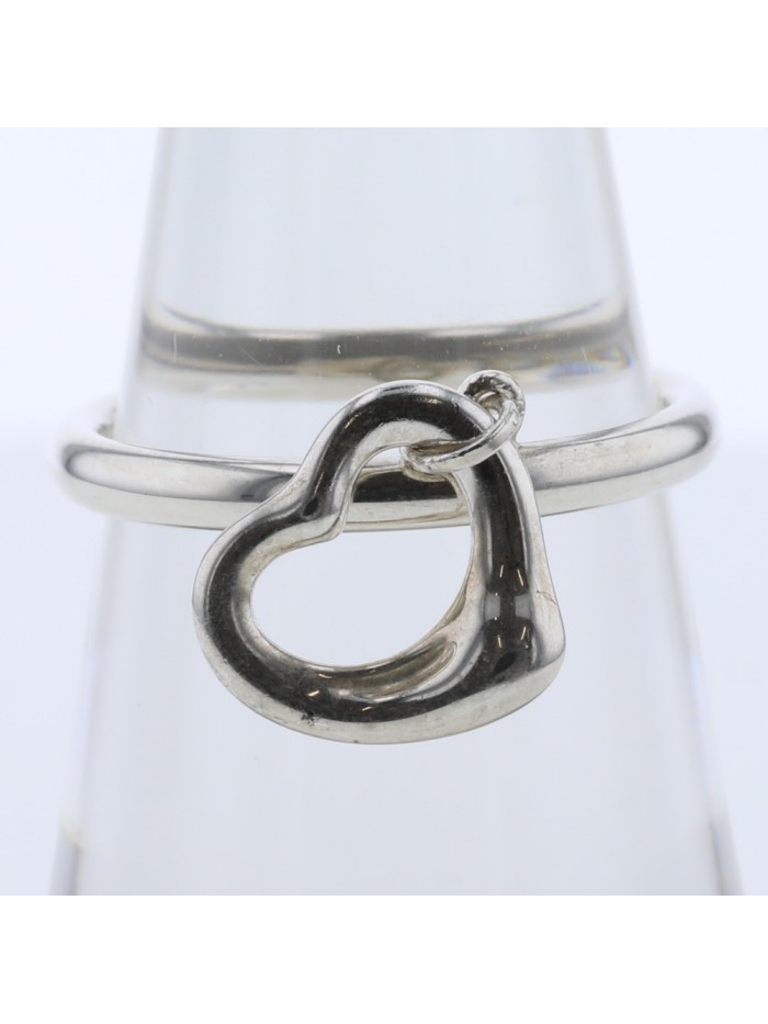 Open Heart Charm Ring