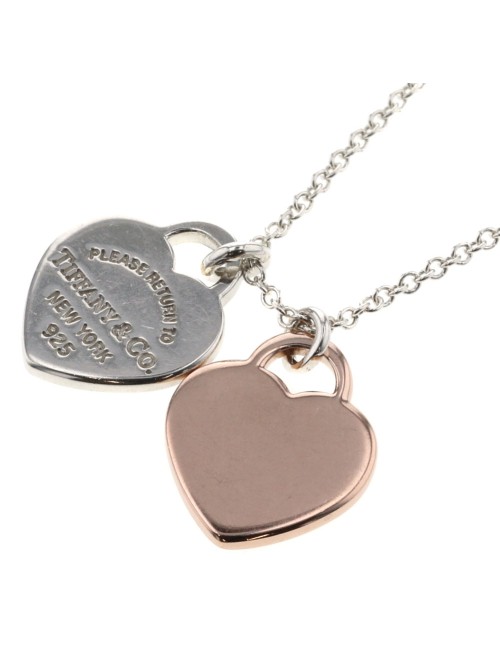 Return to Tiffany Double Heart Tag Necklace