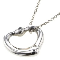 Open Heart 2P Diamond Pendant Necklace