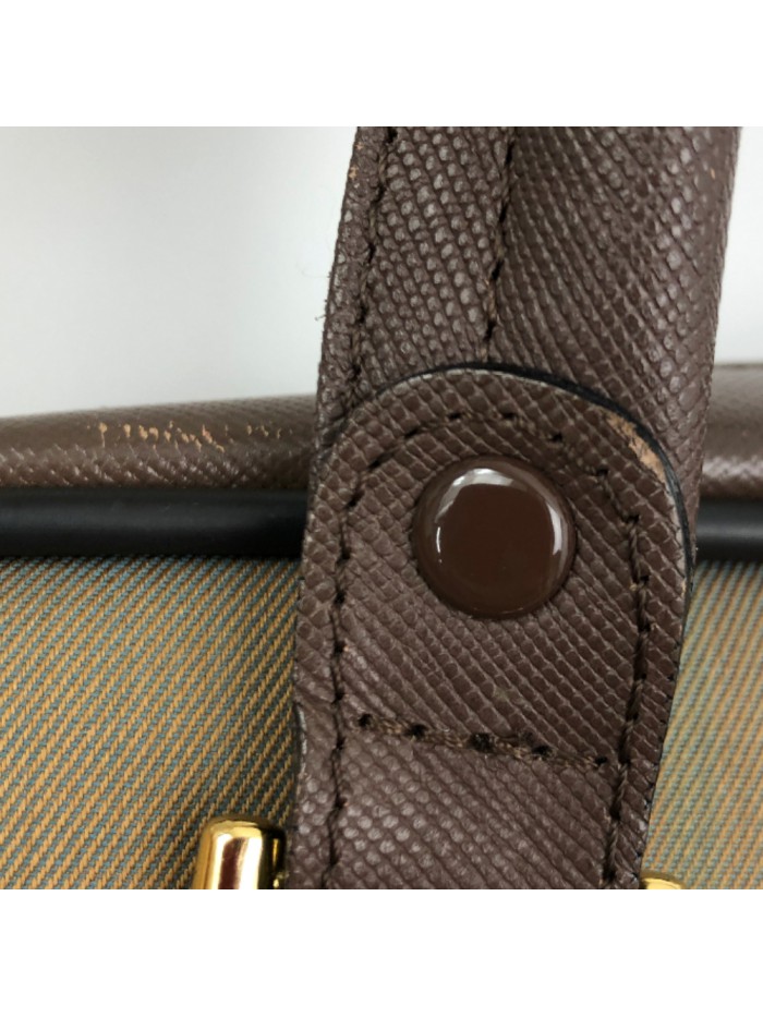 Plaid Canvas Handbag