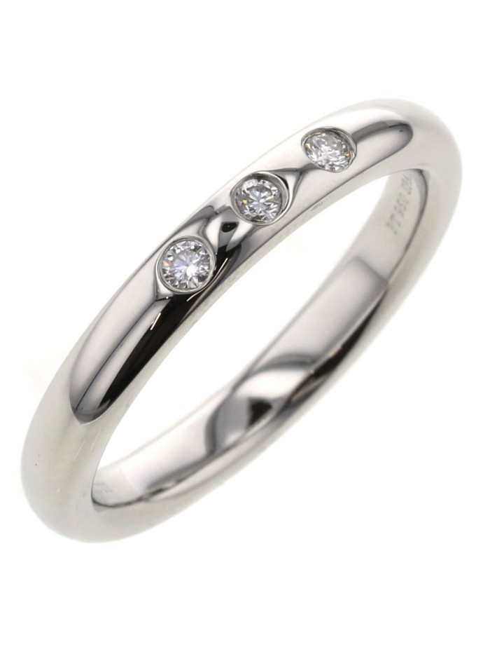 Platinum 3P Diamond Ring