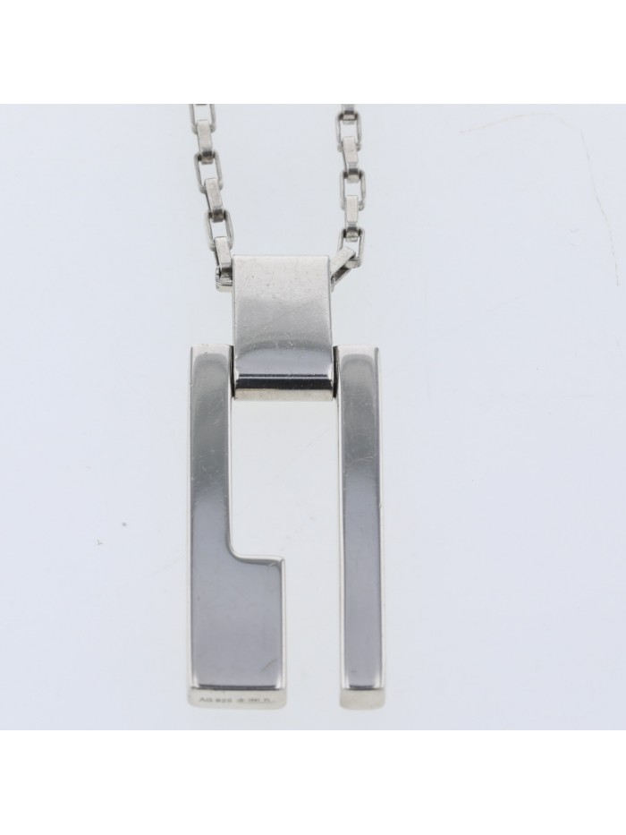 Rectangular G Pendant Necklace