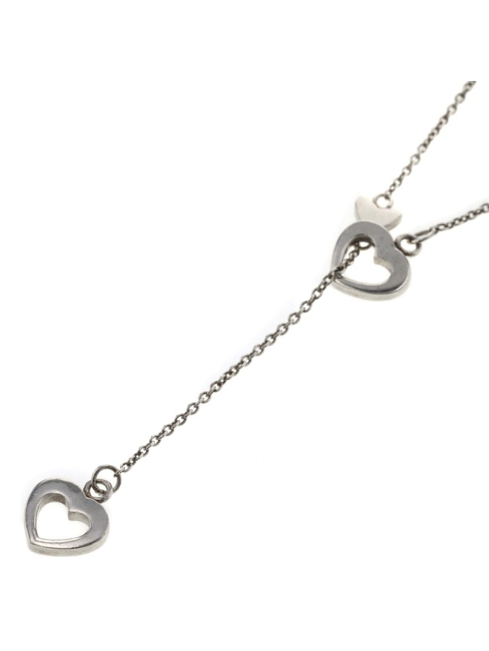 Heart Link Lariat Necklace