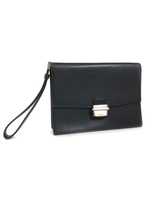Leather Pasha Clutch Bag