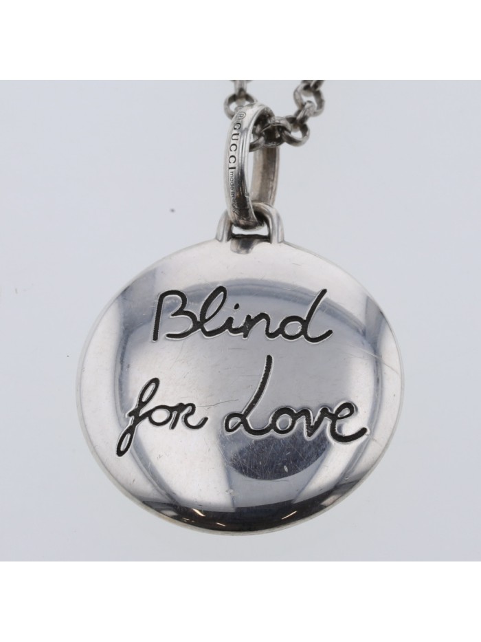 Blind for Love' Heart Pendant Necklace