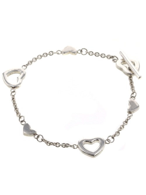 Heart Link Lariat Bracelet