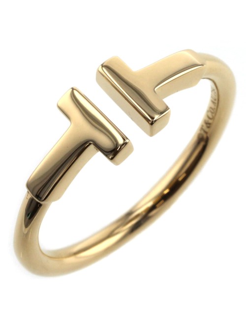 18K Gold T Wire Ring