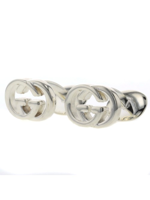 Interlocking G Silver Cufflinks