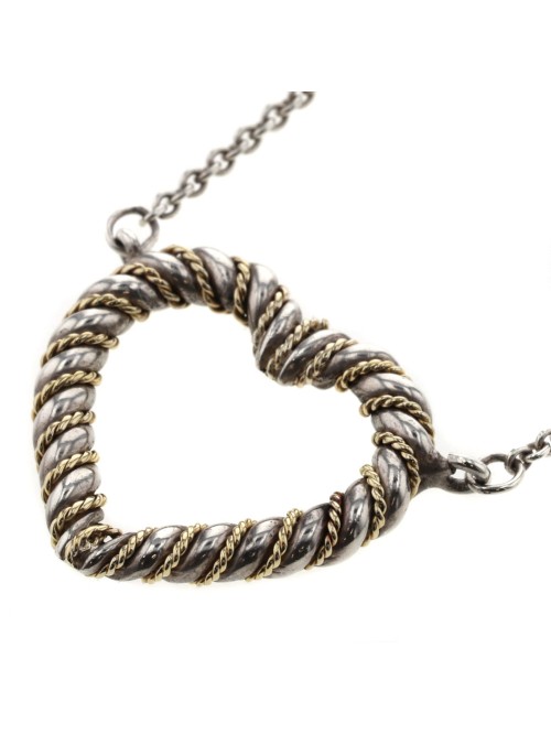 Twisted Heart Pendant Necklace