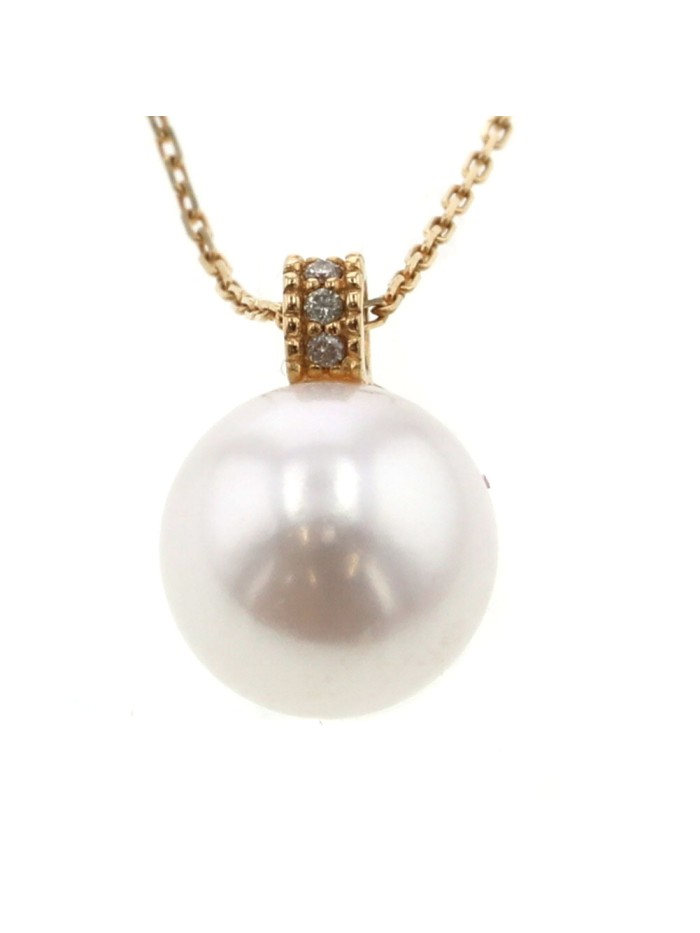 18k Gold Pearl Pendant Necklace