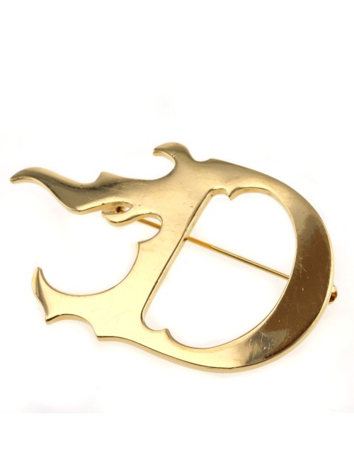 D Logo Flame Brooch