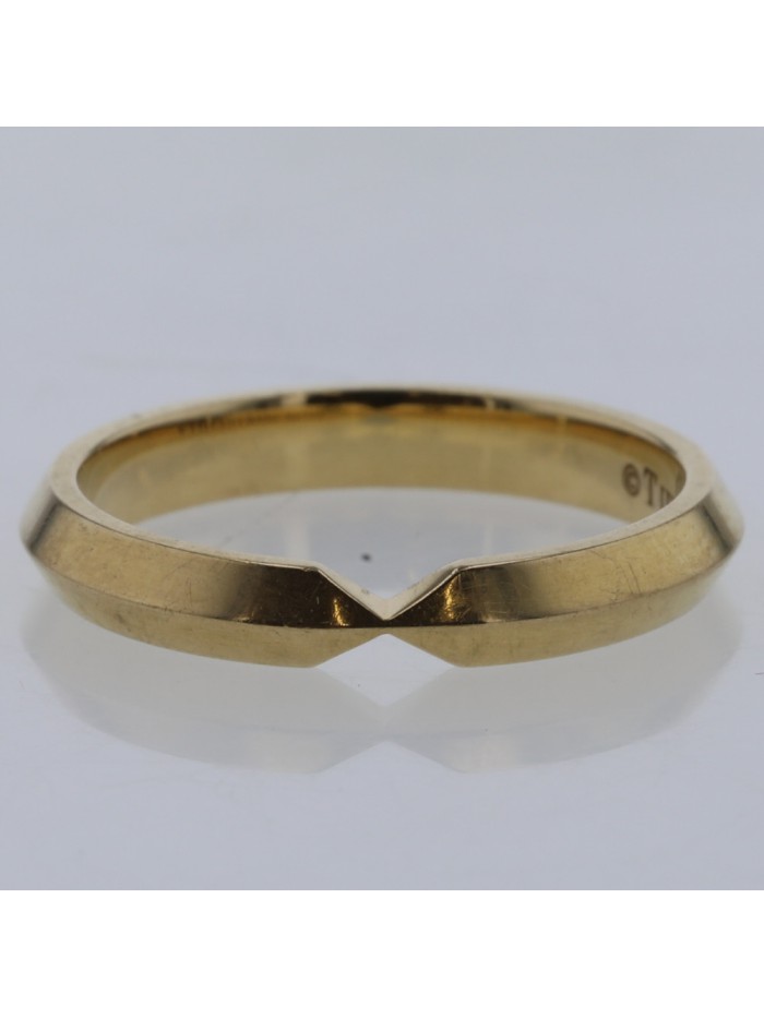 18k Gold Nesting Narrow Band Ring