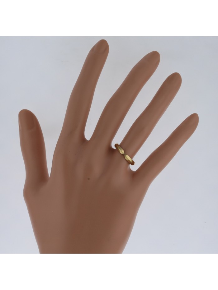 18k Gold Nesting Narrow Band Ring