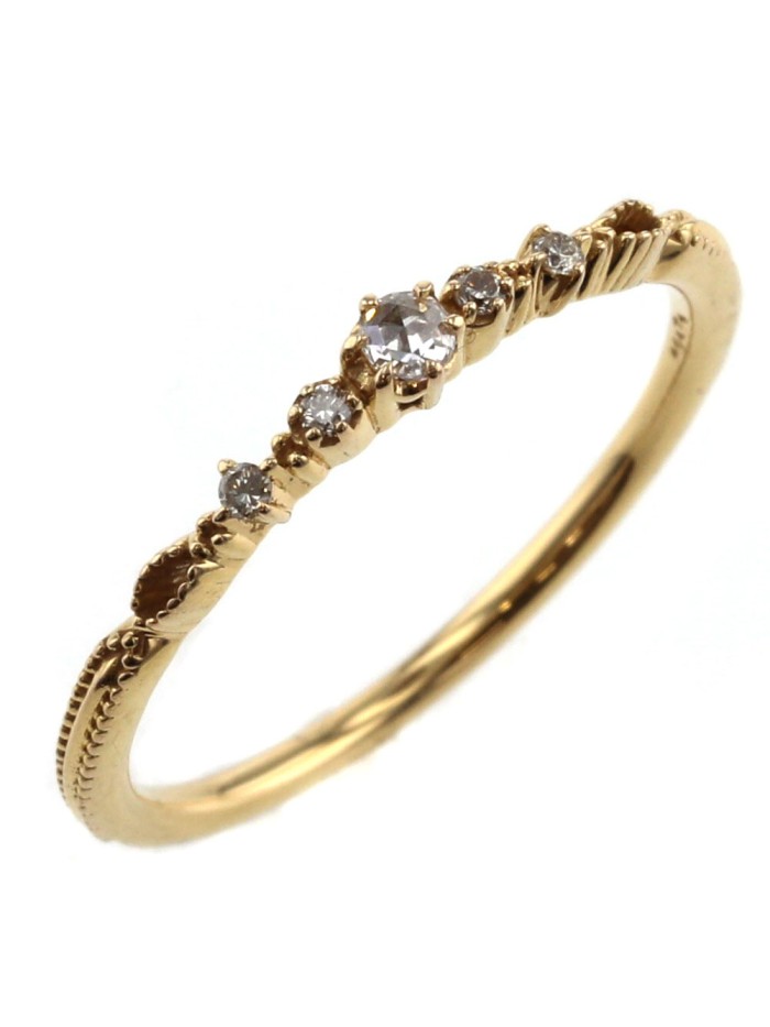 18k Gold 5P Diamond Ring