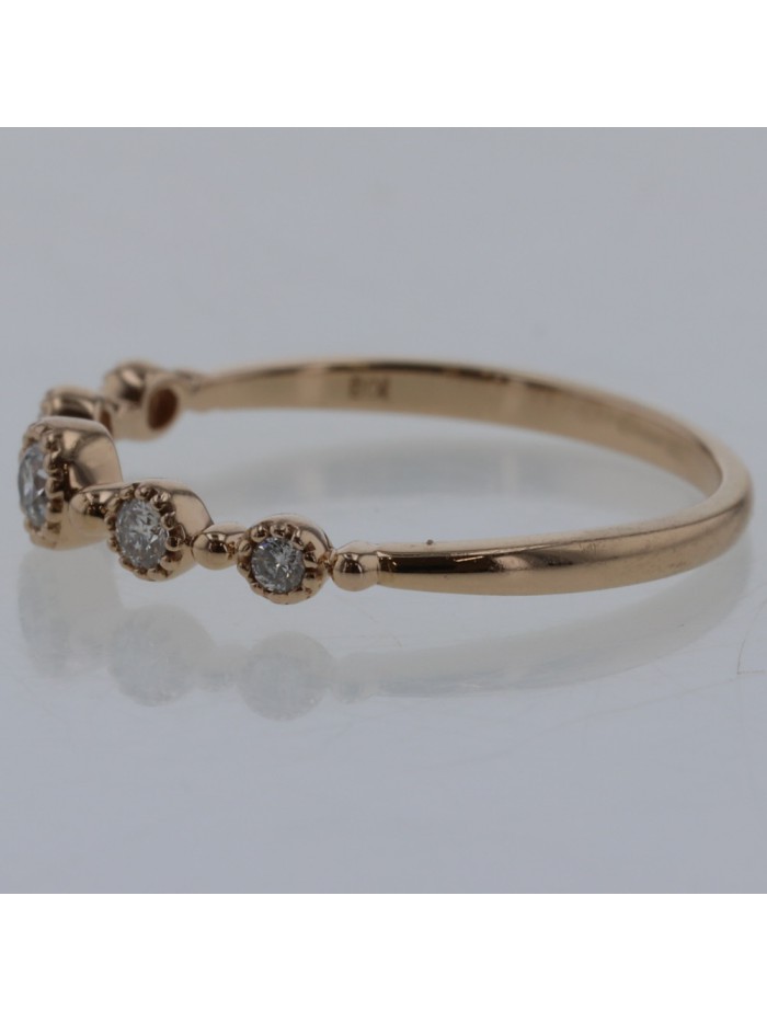18k Gold 5P Diamond Ring