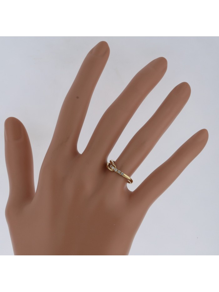 18k Gold 5P Diamond Ring