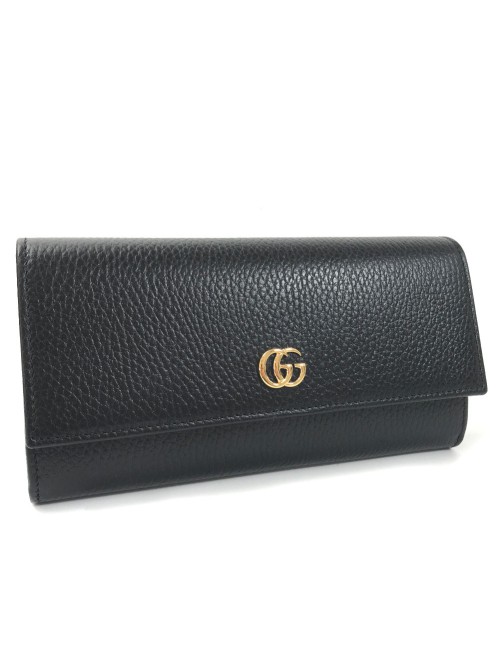 GG Marmont Leather Continental Wallet